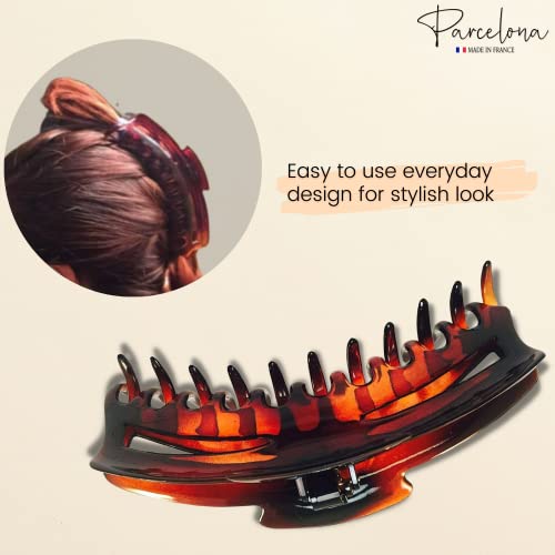 Parcelona French Bend Tortoiseshell Claw Clip 6 inch — view 4