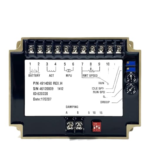 Regulador eléctrico 4914090 y placa de control de velocidad para genset