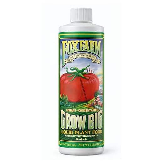 Fox Farm 6-4-4, 1-Pint FX14092 Grow Big Liquid Concentrate Fertilizer, Soil NPK 6-4, White