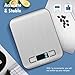 Food Scale, Kitchen Scales Digital Weight Food Grams and Ounces for Weight Loss Baking Cooking of NUTRI FIT, Max 11lb 1g Increment, Backlight LCD Smart Tare Stainless Steel, Easy to Use, AAA Battery