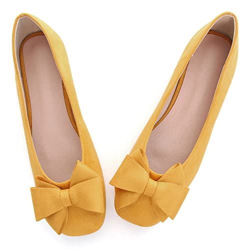 Image of Dear Time Women's Flats Shoes Bowknot Dressy Ballets Loafers Wedding Business Casual Walking Shoes