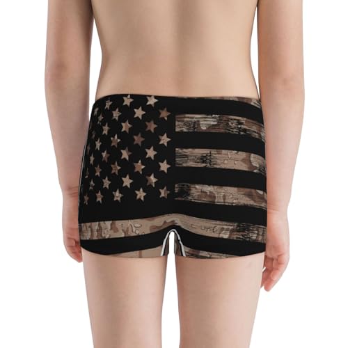Boys' Cotton Boxer Brief Soft Underwear-American Flag With Desert Camouflage3