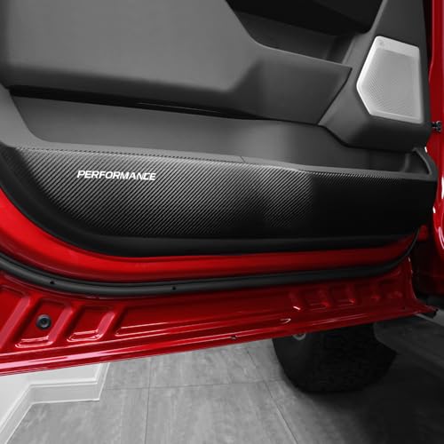 BETTERHUMZ Car Door Anti-kick Pad Compatible with Ford F150 2021 2022 2023 2024 2025 for Alcantara Carbon Leather Protective Strip Decal Interior Accessories by BETTERHUMZ - Used condition - US$27.37