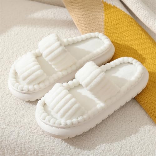 Fuzzy Slippers for Women Cloud Shoes Indoor Outdoor Memory Foam Cozy Cute House Slippers Soft Slip On Gifts for Womens Mom Her Ladies Bridesmaid3