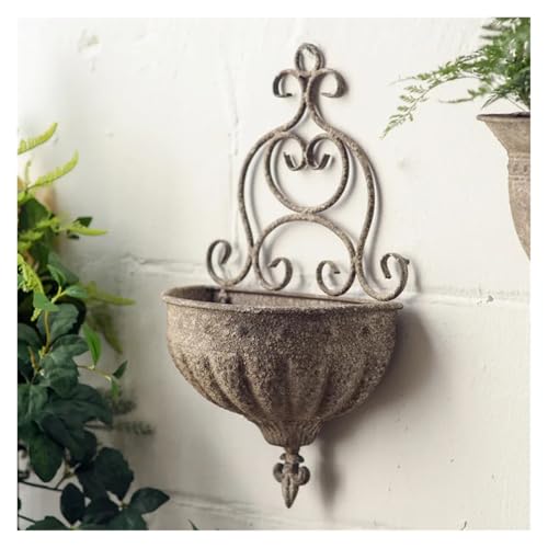 Support suspension plante en fer pour embellir un mur extérieur terne - 6