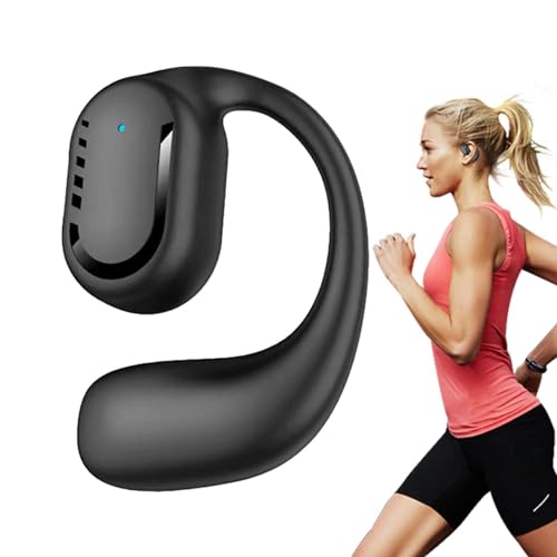 Wireless Ear Buds - Workout Headphones | Wireless Head Phones for Adults | Wireless Earbuds with Earhooks Single Bt 5.3 Earpiece Sports Headphones Over the Ear Running Workout Wrap Around Earbuds
