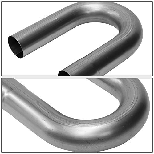 Image of DNA Motoring ZTL-25RAW 16 Pcs 2.5 Inches Mild Steel DIY Custom Exhaust Tubing Mandrel Bend Pipe Straight & U-Bend Kit, Universal Fit