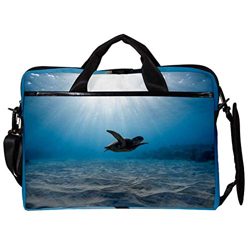 Sacoche ordinateur portable 15 pouces housse PC bandoulière motif tortue