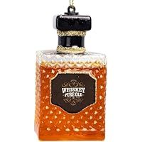 SIKORA Weihnachtskugel Rotwein Glas - Handbemalter Christbaumschmuck Mit Silberner Spiegelung