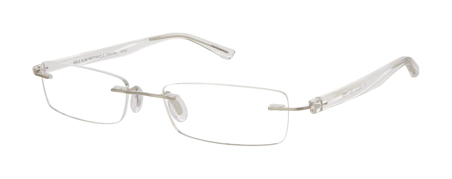 Scojo New York Gels Slim Rectangle Reading Glasses Handmade Scratch Resistant Readers for Women and Men