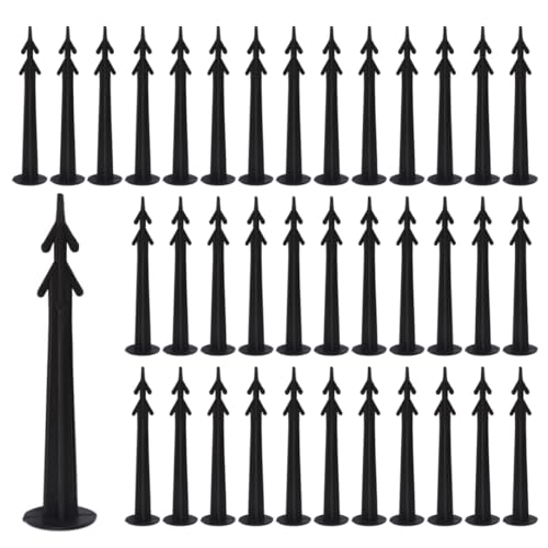 Whyzsjnclg Picchetti per Tappetino per Erbacce, Picchetti da Giardino per Fissare Il Terreno, Foglio di Controllo delle Erbacce per Tessuto paesaggistico, 100 Pezzi, Fissaggio al Terreno