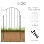 Garden Fence 19 Panels, 17 in(H) x 10 ft(L) Arched Rustproof Metal Garden No Dig Fence Border Animal Barrier for Dog Flower Edging for Yard Patio Outdoor