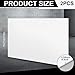 Maasechs 2 Pcs 12 x 24 Inch UHMW Polyethylene Sheets, 1/4 Inch Thick Ultra High Molecular Weight White Plastic Sheet High Density Polyethylene Board Rectangular Solid Block for Industrial Home
