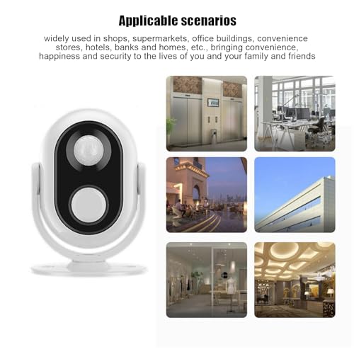 WYNOTT Carrilhão de sensor de porta, carrilhão de porta com sensor de movimento | Leitor de som de b