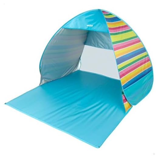 Aktive 140x160x110 Cm Uv50 Pop Up Windbreak And Beach Tent One Size