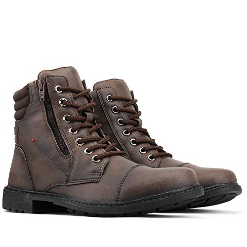 Bota Coturno Adventure Sapatofran com Zíper Tratorada Com Relógio Magnético e Carteira (41)