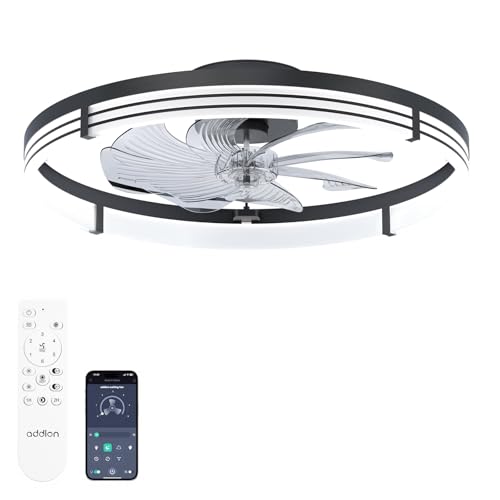 addlon Ceiling Fans with Lights and Remote, 24'' Low Profile