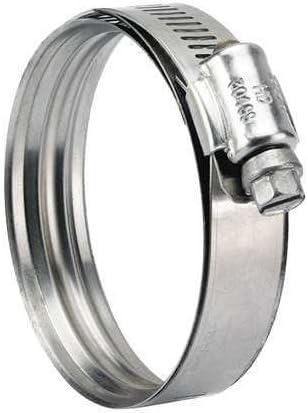 Hose Clamp, 2-3/4 to 4 In, SAE 56, SS, PK10