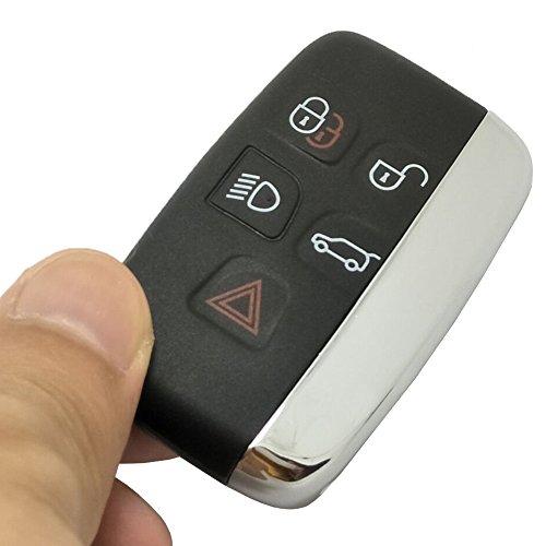 Smart Key Fob Shell Case Fit For Range Rover Keyless Entry Remote Car Key Fob Cover Casing Replacement (Black) #TOP6