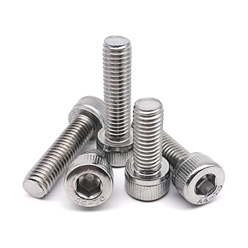 Preisvergleich Produktbild TUBEAU 5 / 10 Stück M3 M4 M5 M6 M8 M10 M12 DIN912 316 A4-70 Edelstahl Innensechskant Innensechskantschraube Schraubenlänge = 6-150 mm (Color : 5pcs M5, Size : 18mm)