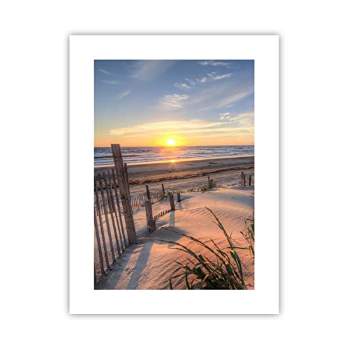 ARTTOR Affiche Decoration Murale Ouest Le Soleil Dune Moderne Poster sans Cadre 30x40cm Deco Affiches Murales Tableau Decoration Salon Chambre Cuisine Wall Art...