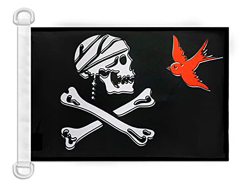 AZ FLAG Pirate Sparrow Nautical Flag 18'' x 12'', skull Pirates flags 30 x 45 cm, Banner 12x18 in for boat — image 1