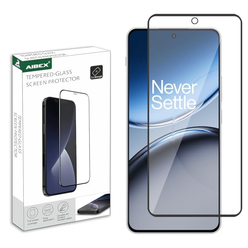 Image of AIBEX Tempered Glass for OnePlus Nord 4 5G / Vivo Y200E 5G / OnePlus Nord 3 5G | 9H Hardness | Anti-Glare & Anti-Fingerprint | Water Resistant | Edge-to-Edge Full Screen Protector | Bubble-Free
