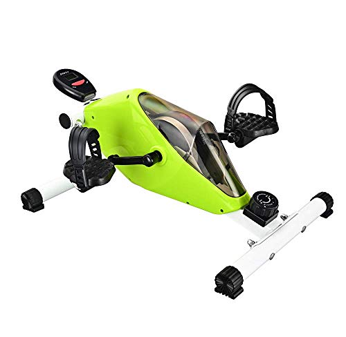 Image of Pedal Exercisers Under Desk Pedal Exerciser-Stationary Mini Exercise Bike-Mini Spin Bike Low Impact Exercise with Adjustable Resistance-Portable Office Home Fitness Equipment