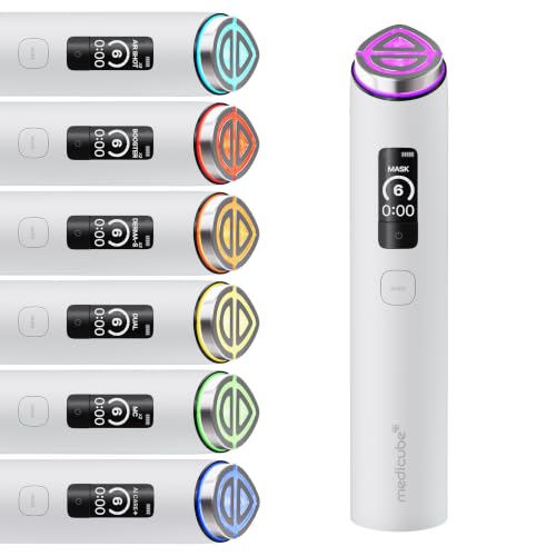 medicube Booster Pro X2™ - 7 IN 1 Glow Beauty Device, 2X Glow Care, White | 7-IN-1 Korean Skincare Device - 2X Care for Glow, Pores, Skin Definition & Radiance, Customized Dual & Mask Modes, White - image 1