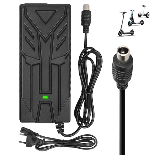 HPGAAVD 42V 2A Cargador Patinete Electrico para Xiaomi M365/Pro/Pro 2/Mi 3/1s，Universal Carrgador Patinete Electrico para Ninebot G30/G30LP/G30D/ES1/ES2/E25/F20/F30/F40，84W AC Cargador rápida EU