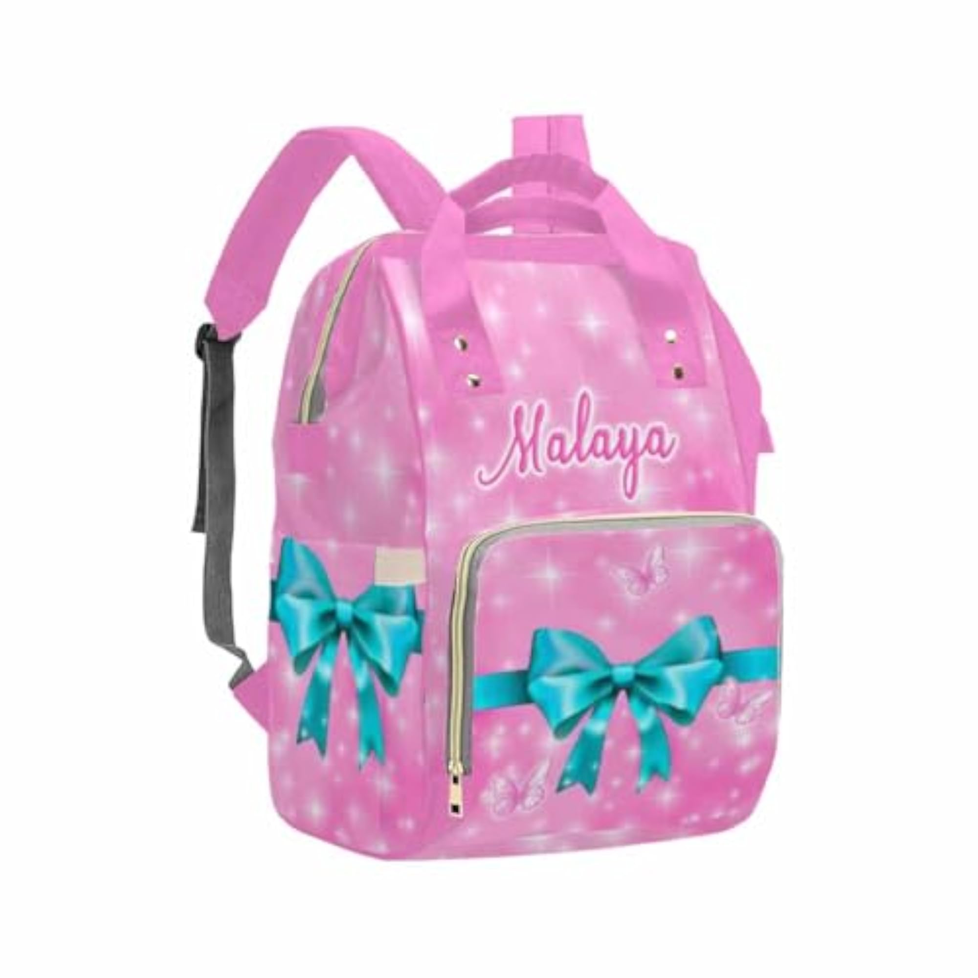 Personalized Baby Girl Diaper Bag, Customized Maternity Package