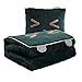 Coussin Couette, 2 en 1 Couverture De Coussin, Oreiller De Camping/Couverture De Voiture/Oreiller Décoratif, Couverture De Voyage Parfaite pour Avion/Train,Vert,S 40 * 40cm/105 * 145cm