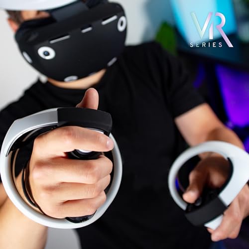 STEALTH Zestaw Comfort Play & Protect dla PS VR2 - z silikonową osłoną soczewki, silikonową osłoną ochronną, ściereczką z mikrofibry, silikonowymi uchwytami kontrolera dotykowego