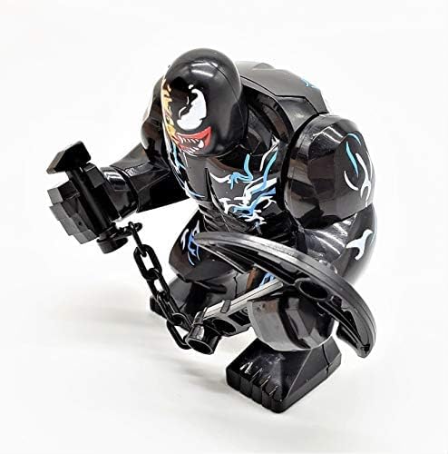 Miniatura 5 de LPTA Toys Venom Figura de acción con arma devastadora (con la transformación de Eddie Brock en Venom, con cabezas intercambiables)