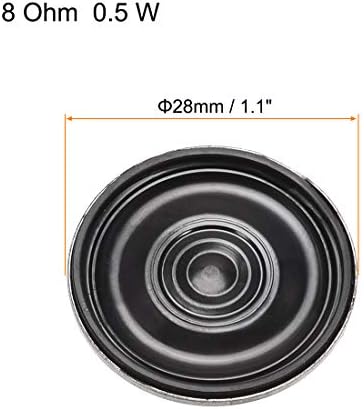 uxcell 0.5W 8 Ohm DIY Magnetic Speaker 28mm Replacement Loudspeaker 8pcs image 5