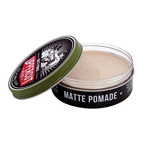 Foto von Uppercut Deluxe Matte Pomade Haarstylingprodukt für Männer mit mittlerem Halt, ohne Glanz. Mattes Haarstylingprodukt auf Wasserbasis, leicht auswaschbar, keine Rückstände, 100 g
