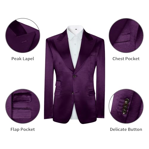 Men's 3 Pieces Tuxedo Two Button Formal Wedding Prom Mens Tuxedo Suits Acetate Satin Blazer Vest Pants Set2