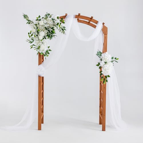 Solid-Fir-Wooden-Garden-Arch-Premium-Outdoor-Trellis-for-Climbing-Plants-Can-be-Used-for-Wedding-and-Party-Decoration-and-can-Also-be-Placed-in-The-Garden-for-Plants-to-Climb Solid Fir Wooden Garden Arch Premium Outdoor Trellis for Climbing Plants Can be Used for Wedding and Party Decoration and can Also be Placed in The Garden for Plants to Climb