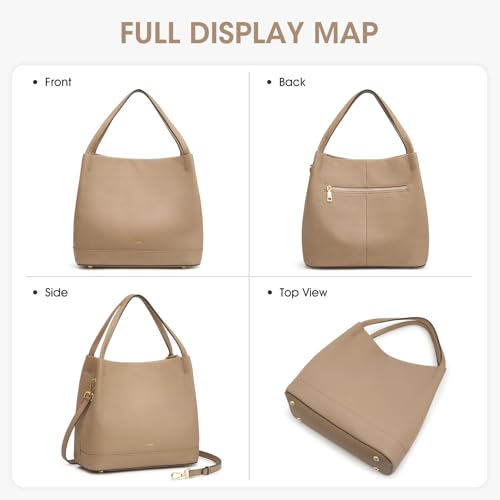 Bolso de cuero genuino Kattee para mujer pequeño y suave miniatura 6