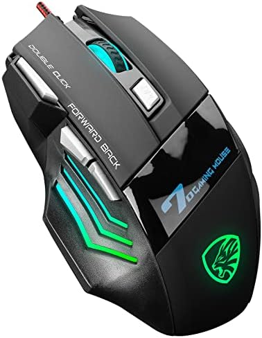 X7 RGB Gaming Mouse, 7 Tuşlu, Kablolu USB, Gökkuşağı LED Aydınlatmalı, Siyah, Optik Oyuncu Mouse - Görsel 3