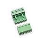 Oiyagai 10 Sets 4-Pin Schraubklemmenstecker – 5,08 mm Raster, PCB Stecker-Buchse, 300 V 15 A, Steckbarer Drahtverbinder für Stromversorgung, Signalverteilung, Industrieanlagen