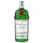 Tanqueray London Dry Gin | 41.3% vol | 1L | Award-Winning Premium Spirit | Distilled 4 Times | Made with 4 Gin Botanicals | Enjoy with Ice & Tonic