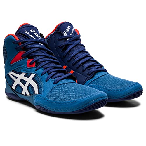 ASICS Kid's Snapdown 3 Grade School Wrestling Shoes, 5, Azure/White