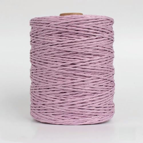 QQLADY - QQLADY Fil de Raphia coloré Rond de 280 à 300 m, pour Sac de Plage tissé à la Main, Chapeaux de Paille, Crochet, Aiguille, Corde de Raphia
