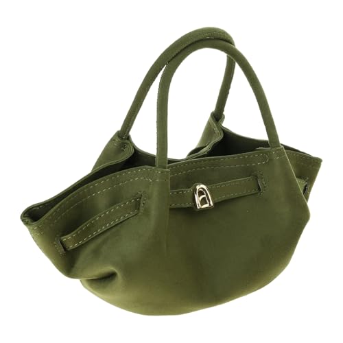 Sac à main motif raviolis en cuir souple avec bandoulière réglable pour femmes actives