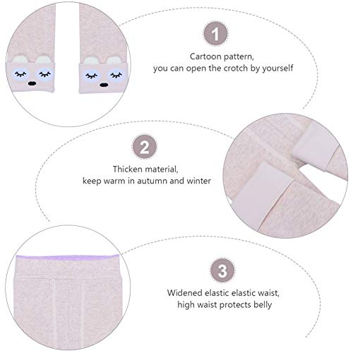 Amosfun Calças de Leggings Quentes Com Forro de Lã de Inverno Infantil Bebê Criança de Algodão Gross