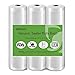 Produktbild UKPALO Vakuumierfolie Beutelrollen zum Lebensmittel Vakuumverpacken,3 Packung 20cm x 5m Vakuumrollen4 mm dick BPA-frei, ideal für Vac Seal Lagerung und Sous Vide Kochen