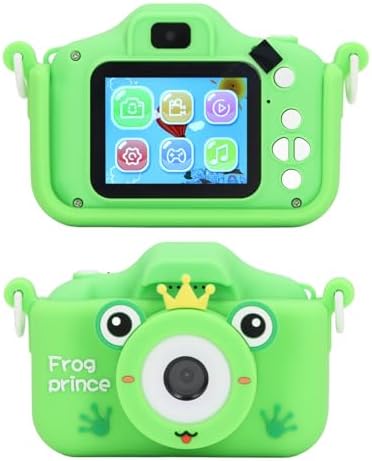 Kids Camera Toy, 4000W Pixels Cartoon Animal Shaped Silicone Cover Front Rear Camera Rechargeable Children Digital Selfie Camera for Travel 4 41HDJFUTVQL. AC