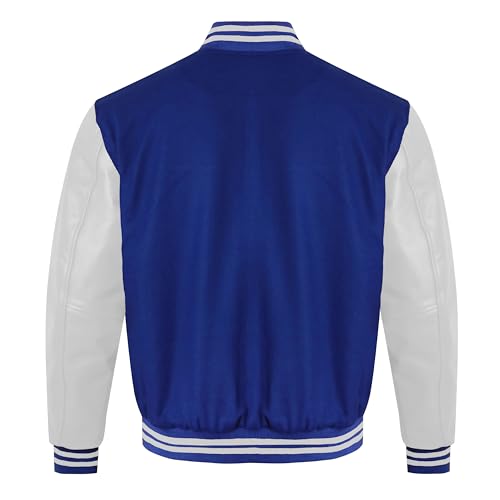 Men’s Varsity Jacket Wool Body Leather Sleeves Custom Letterman Bomber for Team & School4