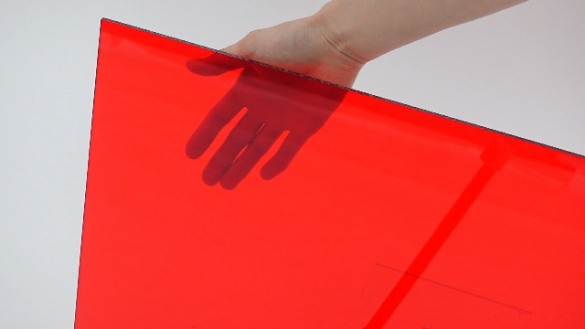 Image of Roowest 2 Pcs 18 x 24 Inch Acrylic Sheet 3 /16 inch Thick Acrylic Board Panel for Crafts Art Display Painting Shelf DIY Wedding Signs Cut to Size(Red)